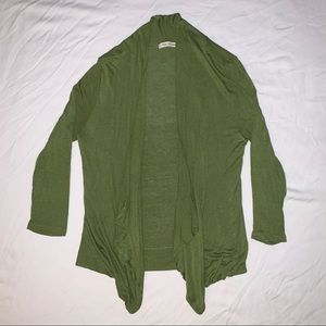 Jade Green Open Front Cardigan